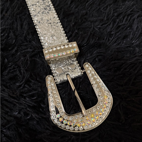 Silver Rhinestone Belt - Picture 6 of 7